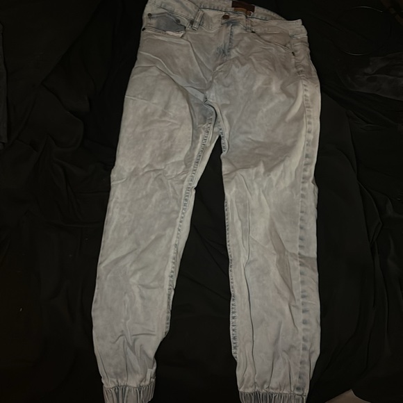 BOATHOUSE TAINTED DENIM JOGGERS | size 32 - Picture 4 of 5